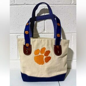 Clemson University Tigers Paw Canvas Classic Tote Bag/Purse Moon Shine USA Inc